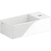 Clou New Flush 3 fontein incl. plug met kraangat wit keramiek