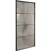 Boss & Wessing Bws inloopdouche frame 88x200 cm 8 mm nano glas mat zwart