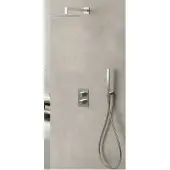 Sanimex Inbouw regendouche set design giulini thermostatisch vierkante hoofddouche chroom