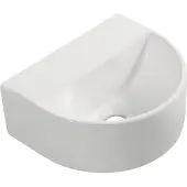 Wiesbaden Lara halfrond fonteintje 30x25x12cm zonder kraangat wit