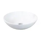 Ink Waskom otello large rond 40x12 cm porselein mat wit