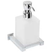 Plieger Zeepdispenser Cube Matglas Chroom