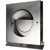 Weckx Overdruk ventilatierooster kappa 12.5 cm geborsteld rvs