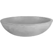 Differnz Dias opbouw waskom beton ovaal 50x38cm lichtgrijs