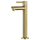 Sanilux Fonteinkraan mia hoge opbouw messing geborsteld goud