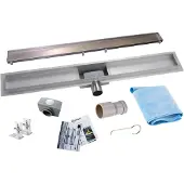 Mueller Tiles tegel douchegoot met flens 110x7cm