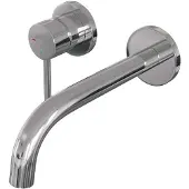 Brauer Chrome Edition ColdStart wastafelkraan inbouw gebogen uitloop en rozetten model A2 chroom