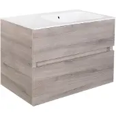 Best design Onderkast splash grey greeploos 80x56x47 cm 2 softclose laden grijs eiken