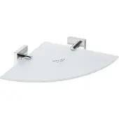 Sapho Glazen Hoek Planchet X-Square 25x5.5 cm Chroom