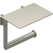 Ivy Aia Accessoires Toiletrolhouder met platteau Geborsteld nickel PVD