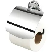 Geesa Toiletrolhouder met Klep Rond Chroom
