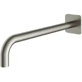 Hotbath Wandarm gal 40 cm vierkant geborsteld nikkel pvd