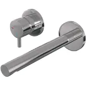 Brauer Chrome Edition ColdStart wastafelkraan inbouw rechte uitloop en rozetten model B2 chroom