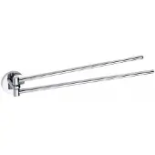Sapho Dubbele Handdoekhouder X-Round Draaibaar 42 cm Chroom
