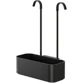 Tiger 2-Store - Doucherek zonder boren – ophangbaar doucherekje voor douchekraan – 25 cm – douchemand badkamer – Zwart