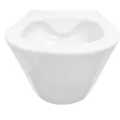 Boss & Wessing Wandcloset bws tia rimless zonder toiletzitting glans wit