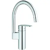 GROHE Keukenkraan Wave Cosmopolitan met Hendel en C-uitloop Chroom