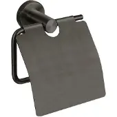 Best design Moya toiletrolhouder met klep gunmetal