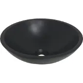 Boss & Wessing Waskom bws 43x13 cm solid surface mat zwart