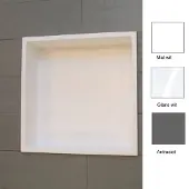 Luca Inbouwnis Sanitair 29.5x29.5x8 cm Solid Surface Mat Wit