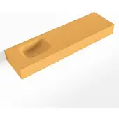 Mondiaz LEX Ocher vrijhangende solid surface wastafel 110cm. Positie wasbak links