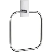 Smedbo Handdoekring 16.8x16.8 cm Vierkant Gepolijst Edelstaal Zilver