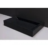 Forzalaqua Wastafel bellezza graniet gezoet met kraangat 60x40x9 cm