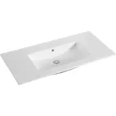 Sanilux Wastafel classic 100x47x2,5 cm keramiek wit