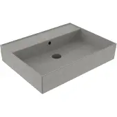 Sanilux Wastafel edge keramiek 60 0 kraangaten warm beton