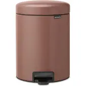 Brabantia NewIcon Prullenbak - 5 liter - Badkamer - Satin Taupe