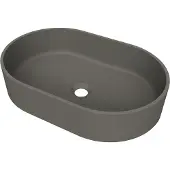 Arcqua case opbouw waskom ovaal 55x36 mat quartz grijs