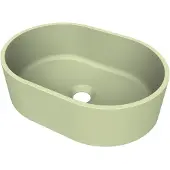 Arcqua case opbouw waskom ovaal 40x28 mat pastel groen