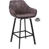 Gister&Vandaag Barkruk Luxury Adore Grijs | Zithoogte 65 cm of 80 cm, 80cm zithoogte