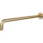 Brauer Gold Edition gebogen wandarm geborsteld messing PVD
