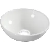 Wiesbaden Opbouw waskom kimo 28x28x10 cm keramiek wit