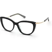 Nina Ricci Bril - - VNR412 - Zwart (Glanzend zwart) - Acetaat - 53/16/140