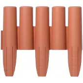 Prosperplast Tuinafboording 2,7 m (Terracotta)