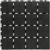 Prosperplast Easy Square Serie - Modulaire Tuinkrat - Antislip - 40 x 40 cm - Zwart