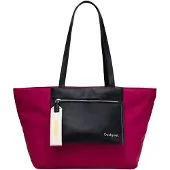 Desigual Shopper 'Priori Cahuil' donkerroze / zwart / wit