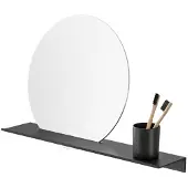 Geesa Planchet met Spiegel Leev 60 cm Zwart