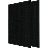 LDY 2 zonnepanelen, kant-en-klaar, inclusief montage voor platte daken - 600W - VOLLEDIG ZWART - Geschikt voor platte daken - Compleet
