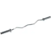 Lifemaxx Olympic EZ Bar Curlstang - Geborsteld Staal - 120 cm