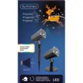 Lumineo LED Projector Roterend Effect 11,5x33cm Multi multi Kunststof
