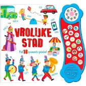 Rebo Productions Vrolijke Stad - geluidboek (Kartonboek)
