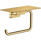 Hansgrohe Toiletrolhouder Met Planchet AddStoris Gepolijst Goud