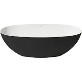 Zydra Vrijstaand Ligbad Lago 75x170 cm Negro