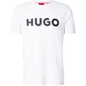 HUGO Shirt 'Dulivio' zwart / wit