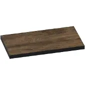 Brauer MFC Plus wastafelblad 80x46x4cm zonder kraangat MFCPlus Burned Bark TB-OCE80GR