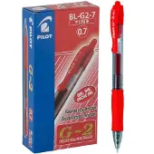 Pilot G2 Gel Ink Rollerball pen – Doos van 12 gelpennen - Medium Tip - Rood