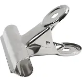 Packlinq Metalen clip, b: 7,5 cm, zilver, 6stuks